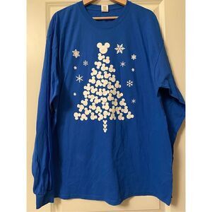 Mickey Mouse Christmas Tree Long Sleeve T-shirt size XL